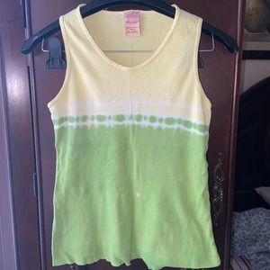 Yellow and Green Tank Top